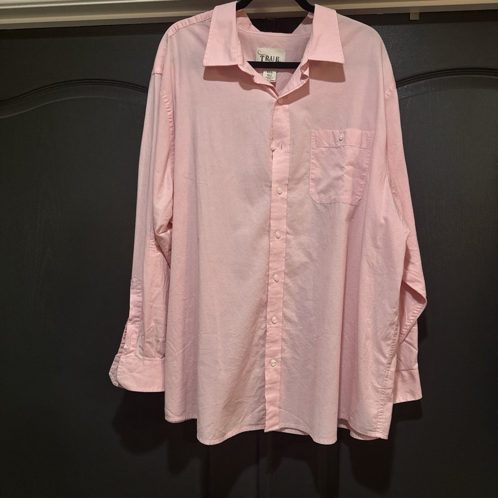 TRU Pink Casual Button Down Shirt for Men